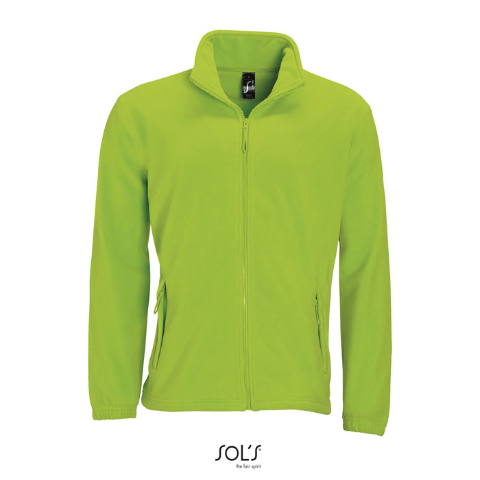 Veste polaire personnalisée homme NORTH Lime 1